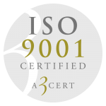 Logotyp för certifiering enligt ISO 9001